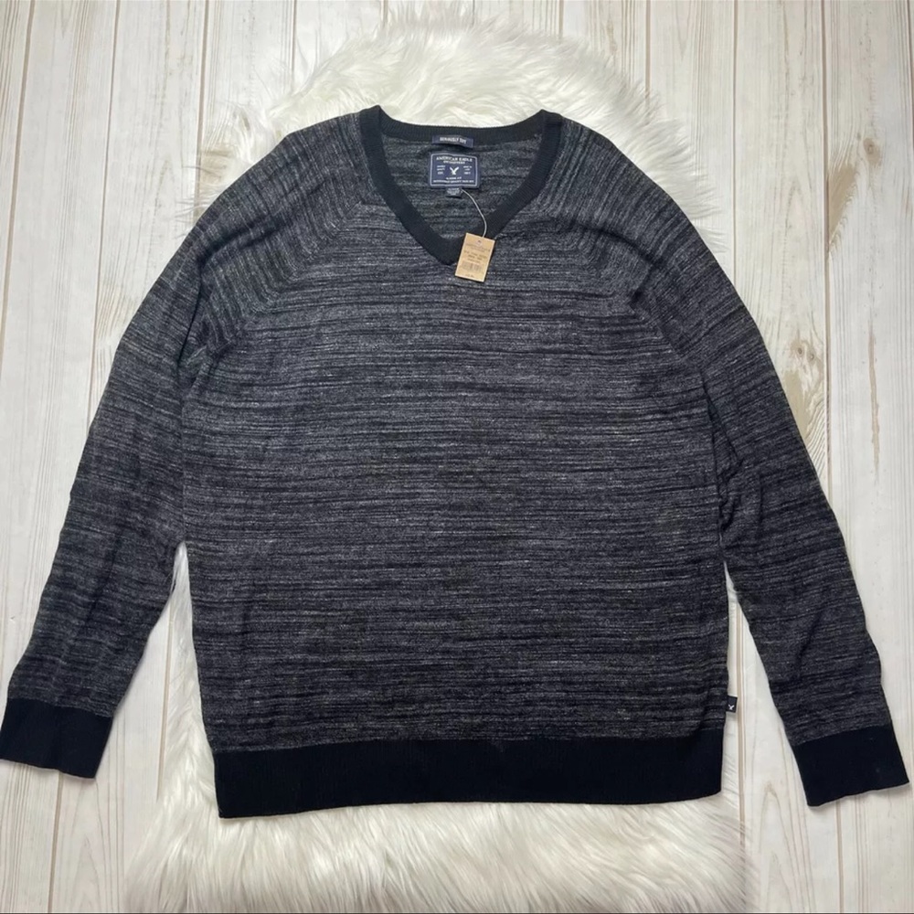 American Eagle Sweater V Neck Seriously Soft Wool